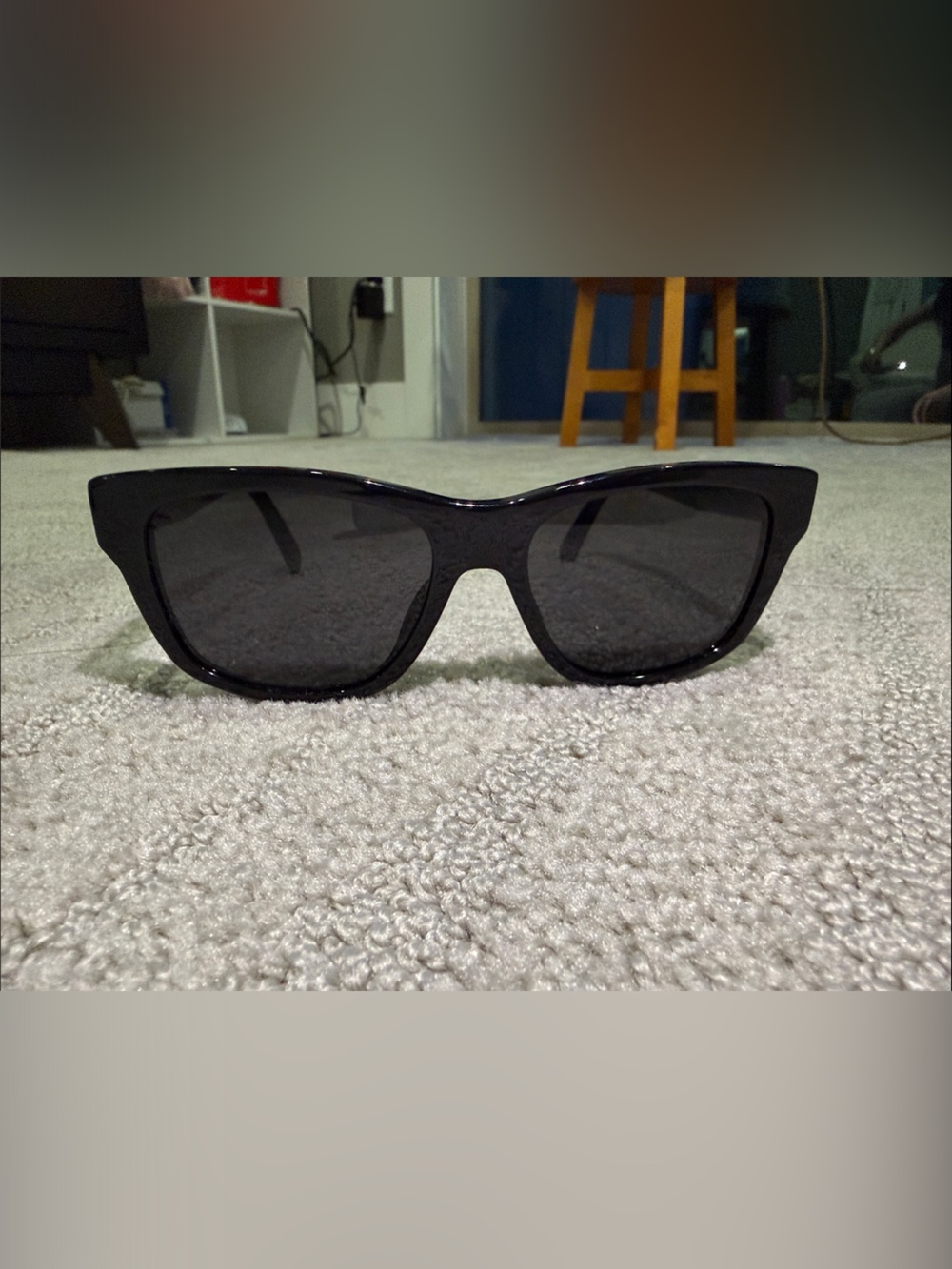 Celine Rectangle-Frame Acetate Sunglasses with White Case - Picture 5 of 7